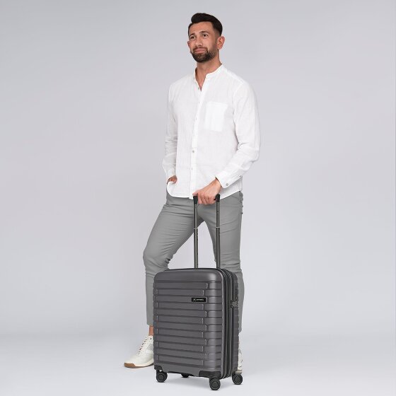 Pactastic Collection 04 THE CABIN + 4 wielen Cabinewagen S 55 cm met uitbreidingsplooi