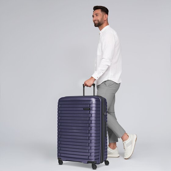 Pactastic Collection 04 THE LARGE + 4 wielen Trolley L 75 cm met uitbreidingsplooi