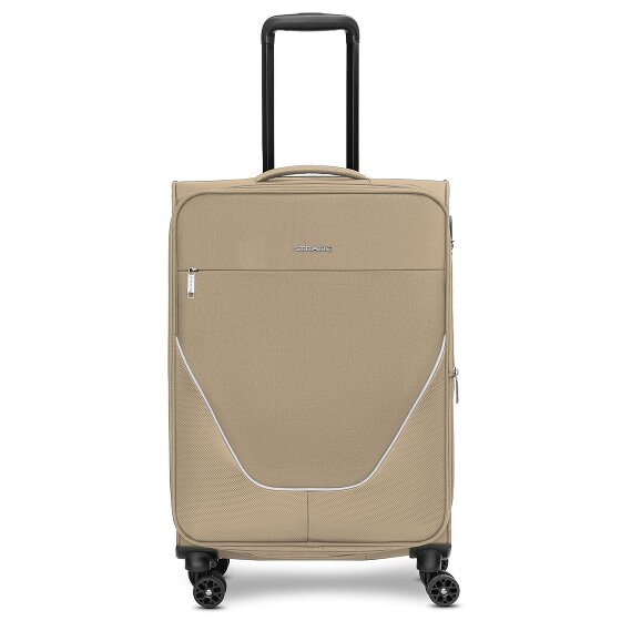 Stratic taska 4-wiel trolley M 65 cm met uitvouwbare plooi