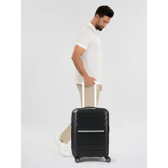 Samsonite Flux 4 wielen Cabinewagen 55 cm met uitbreidingsplooi