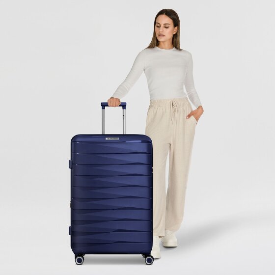 Franky London 4 wielen Trolley L 74 cm met uitbreidingsplooi