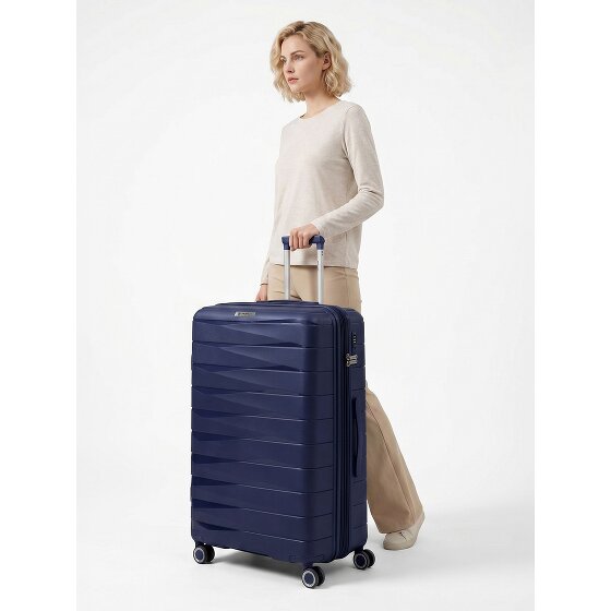 Franky London 4 wielen Trolley L 74 cm met uitbreidingsplooi