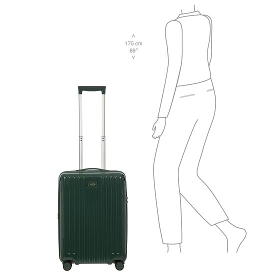 Bric's Positano 4 wielen Cabinewagen 55 cm