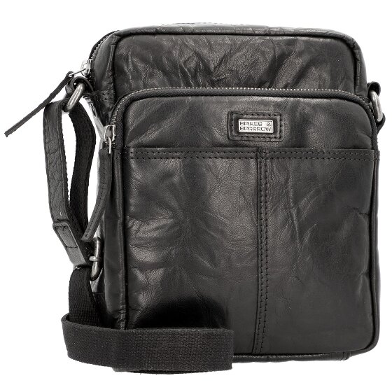 Spikes & Sparrow Schoudertas leer 18 cm