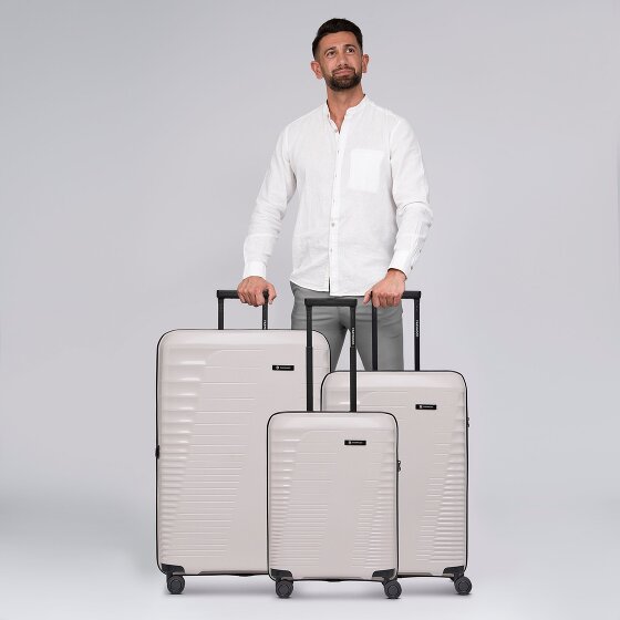 Farmhood Eco Edition 4 wielen Kofferset 3-delig met uitbreidingsplooi