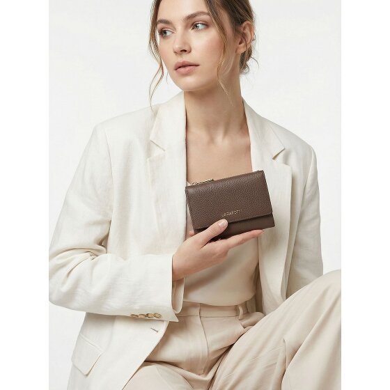 Lazarotti Bologna leer XL portemonnee met ritsvak leer 14 cm