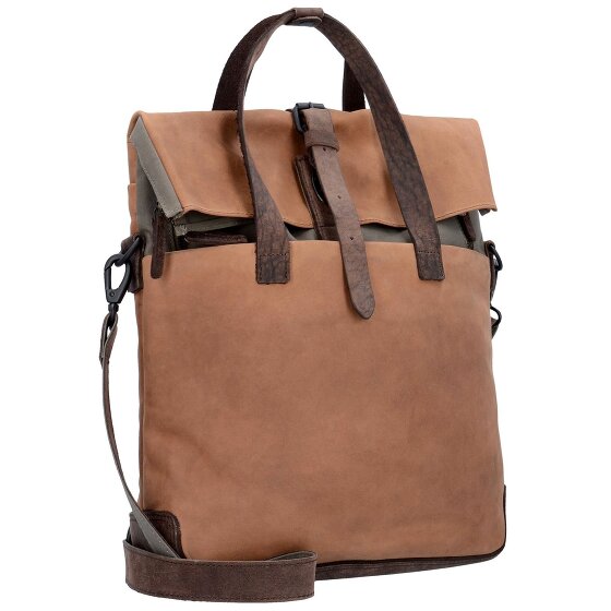 Harold's Twister aktetas met rugzakfunctie leer 34 cm laptopvak