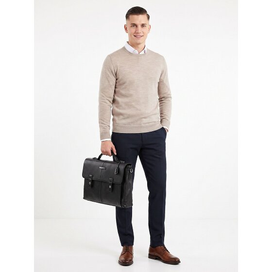 The Bridge Biagio Aktetas Messenger Leder 41 cm Laptopvak