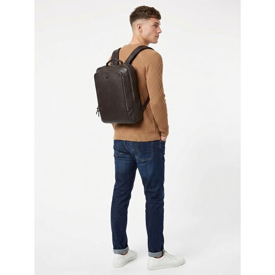 Braun Büffel Novara Zakelijke rugzak Leder 40 cm Laptopvak