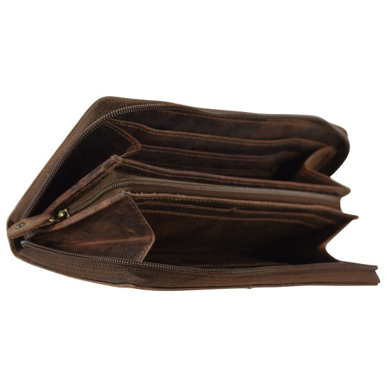 Greenland Nature Klassieke portemonnee leer 19 cm Greenland Nature Klassieke portemonnee leer 19 cm