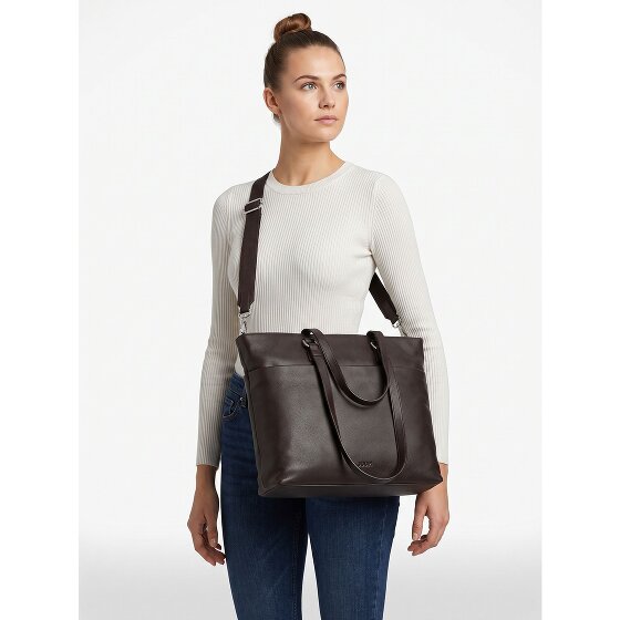 Jost Lysa Business Shopper van leer, 36 cm, laptopvak