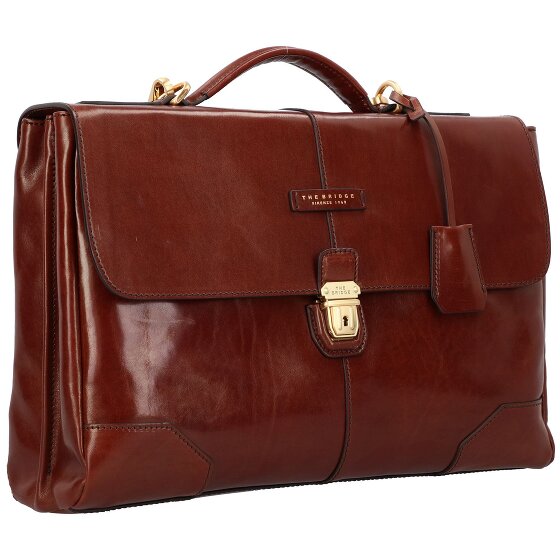 The Bridge Vespucci aktetas leder 40 cm Laptopcompartiment The Bridge Vespucci aktetas leder 40 cm Laptopcompartiment