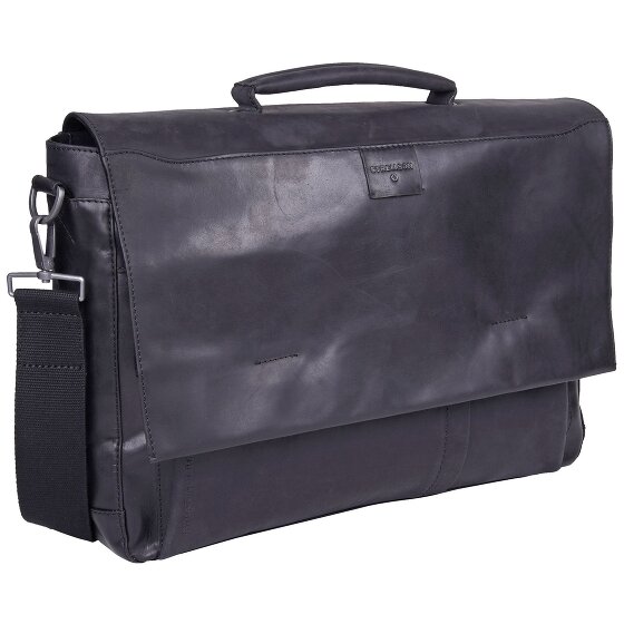 Strellson Brick Lane aktetas Leer 41 cm Laptopcompartiment