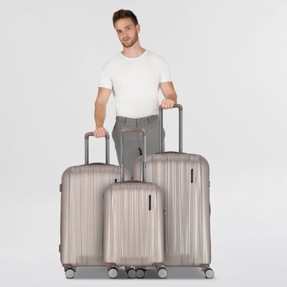 Polestream Moonrock 4 wielen Kofferset 3-delig met uitbreidingsplooi