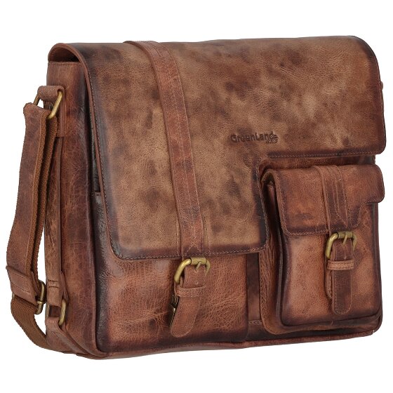 Greenland Nature Mascu & Line Schoudertas Leer 30 cm