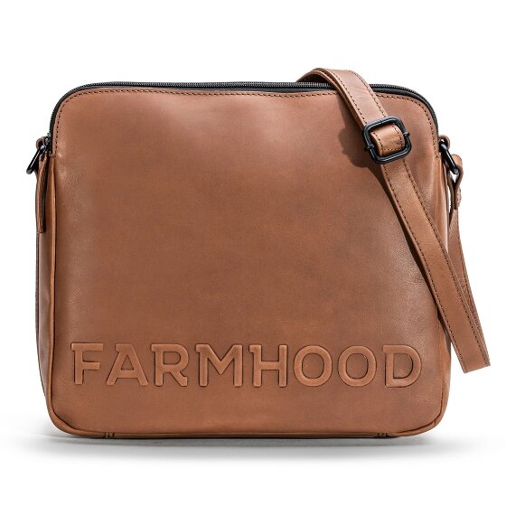 Farmhood Nashville XL schoudertas 2 vakken leer 29 cm