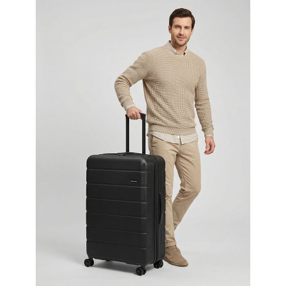 Saxoline Miami 4 wielen Trolley L 75 cm met uitbreidingsplooi