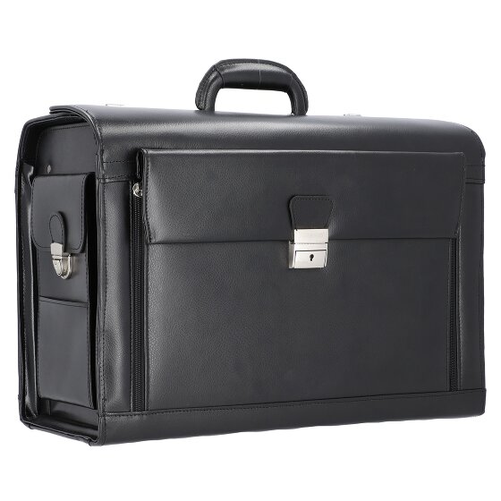Alassio Leren pilotenkoffer 49 cm met laptopvak