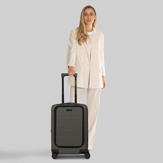 Police London 4 wielen Cabinewagen 55 cm Laptop compartiment met uitbreidingsplooi