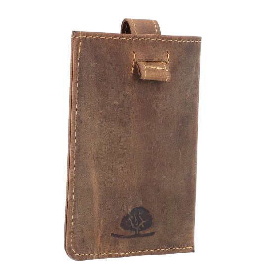 Greenburry Vintage visitekaart etui RFID leer 7 cm