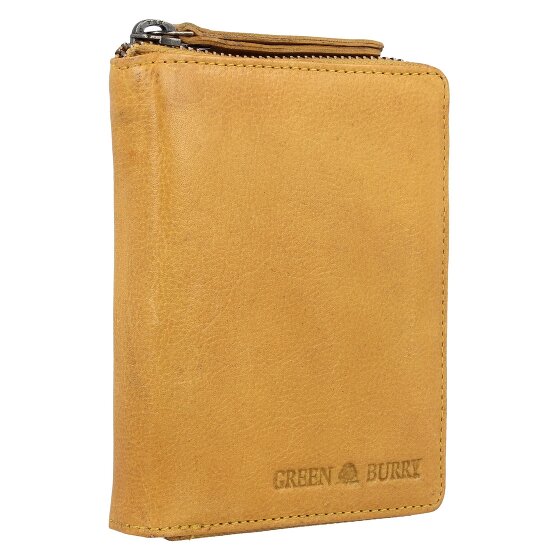 Greenburry Vintage Gewassen Leren Portemonnee 10 cm