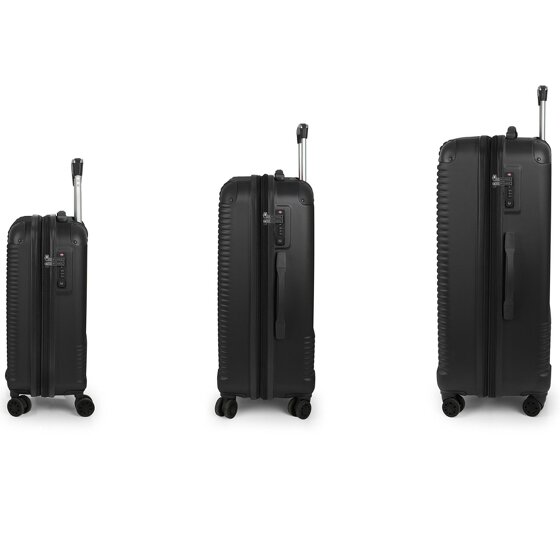 Gabol Balance XP 4 wielen Kofferset 3-delig met uitbreidingsplooi