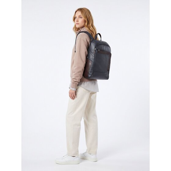 Piquadro Dagrugzak Leder 39 cm Laptopvak