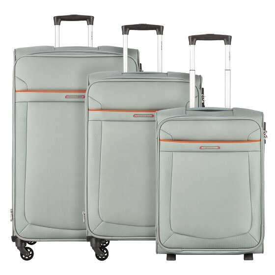 Samsonite Anafi 4-wiel kofferset, 3-delig met stretch vouw, super licht