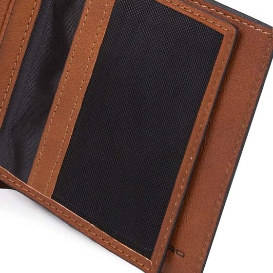 Piquadro Black Square Kredietkaart etui RFID-bescherming Leer 9 cm