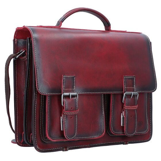 Greenburry Aktetas leer 39 cm