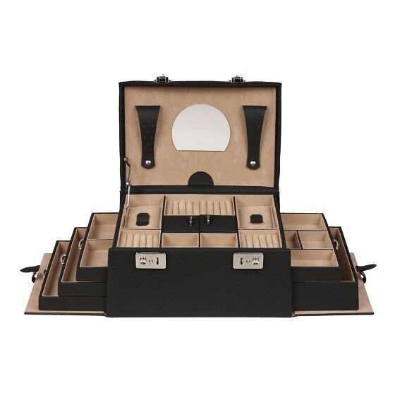 Windrose Beluga Juwelenkistje Leer 29.5 cm