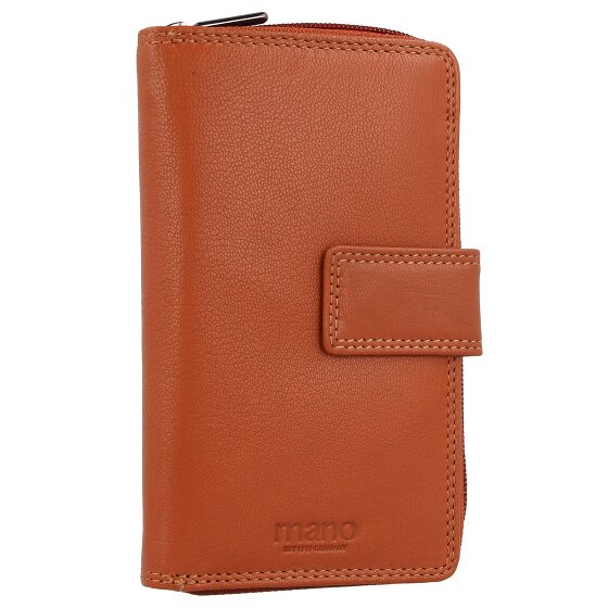 mano Donna Giulia Leren Portemonnee 10,5 cm