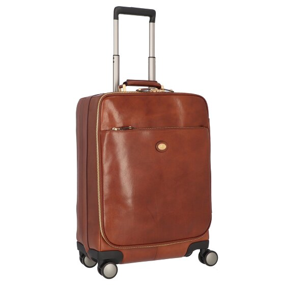 The Bridge Viaggio 4-wielige leren trolley 53 cm