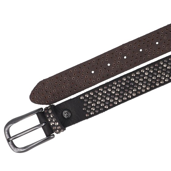 b.belt Studded riem leer