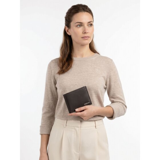 oxmox Leather Portemonnee RFID-bescherming Leder 11 cm