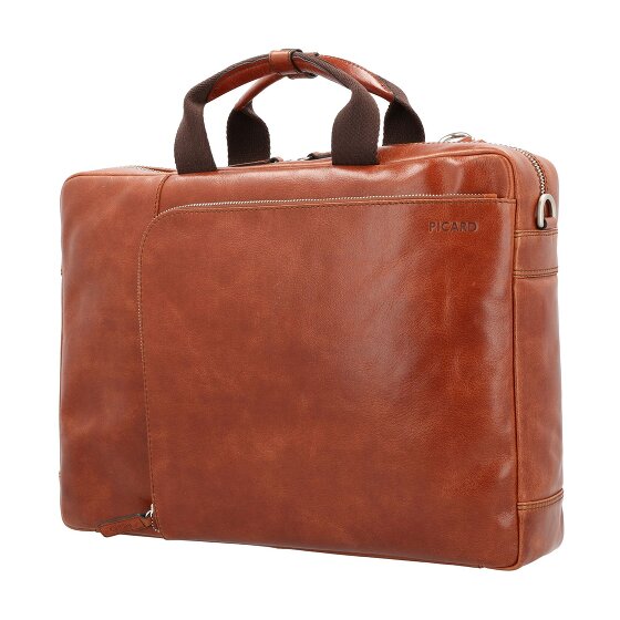 Picard Buddy Aktetas Messenger Leer 42 cm Laptop compartiment