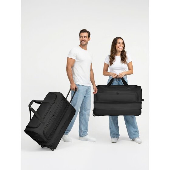 Redolz Duffle Essentials 2-wiel reistassenset 2 st. M+L met rekbare vouw