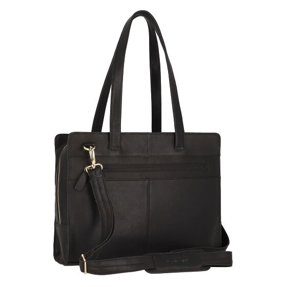 Plevier Pharos Koffer Leer 37.5 cm Laptop compartiment