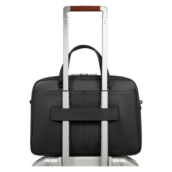 Piquadro Ael Koffer Leer 37 cm Laptop compartiment