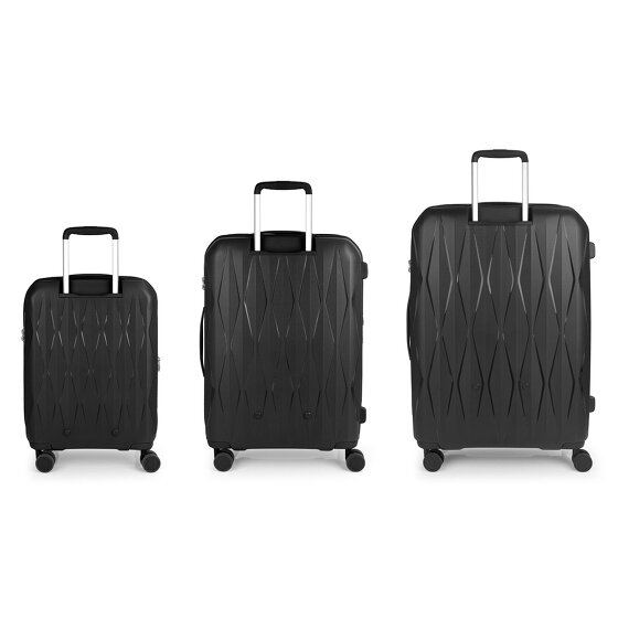 Gabol Infinity 4 wielen Kofferset 3-delig met uitbreidingsplooi