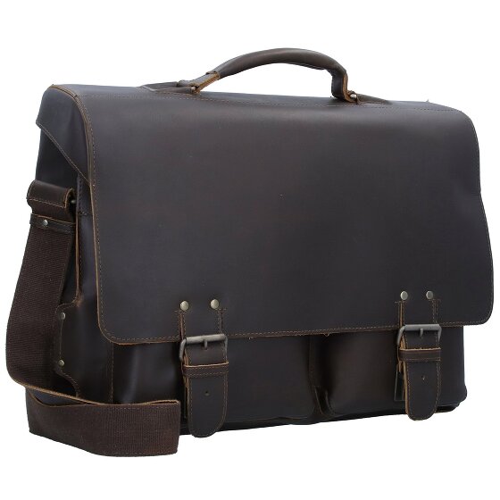 aunts & uncles Hunter Jack Messenger Leer 45 cm Laptopcompartiment