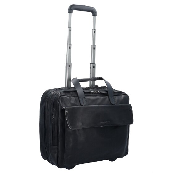 Harold's 2-wiel Business Trolley Leder 40 cm Laptopcompartiment