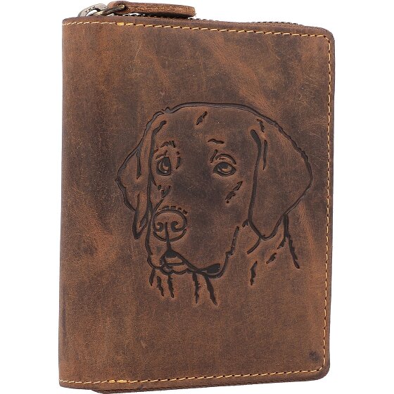 Greenburry Vintage Dierenriem Portemonnee Leer 10 cm