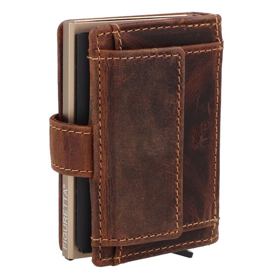 Greenburry Vintage Portemonnee RFID-bescherming Leer 7.5 cm
