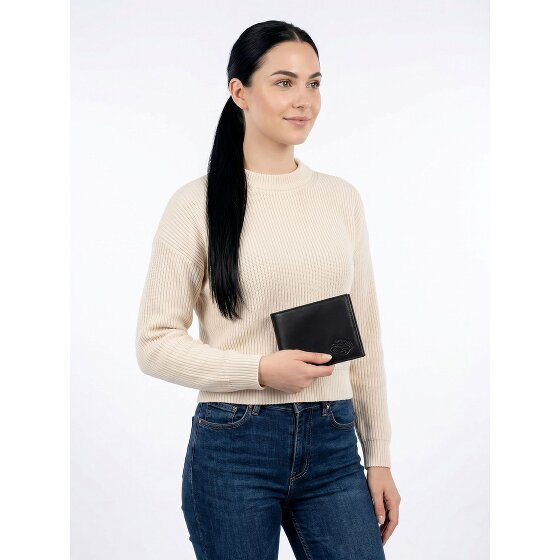 oxmox Leather Portemonnee RFID-bescherming Leder 12 cm