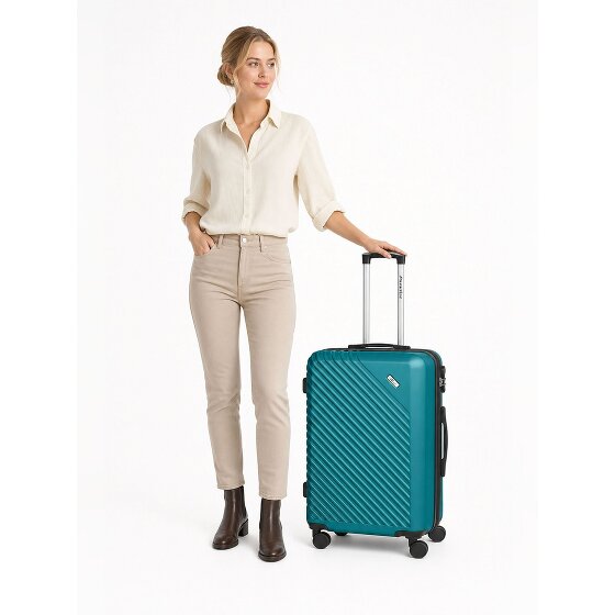 Check.In Paradise 2.0 4 wielen Trolley M 68 cm met uitbreidingsplooi