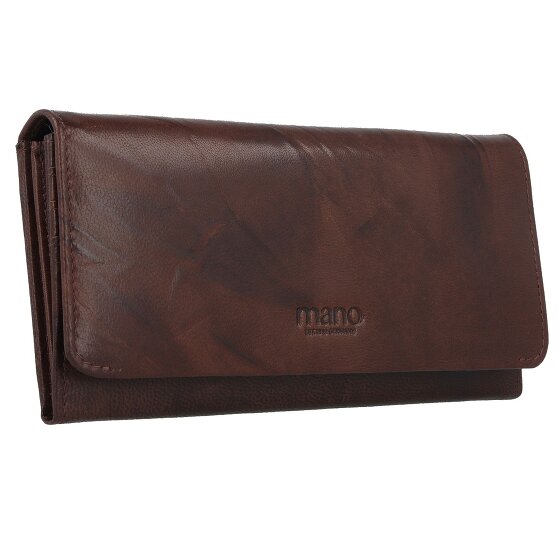 mano Donna Aurona Portemonnee RFID Leer 19 cm