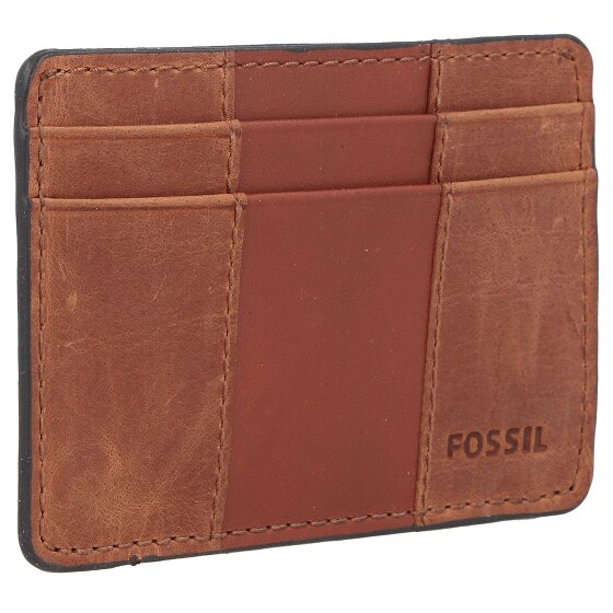 Fossil Everett creditcard etui leer 10 cm