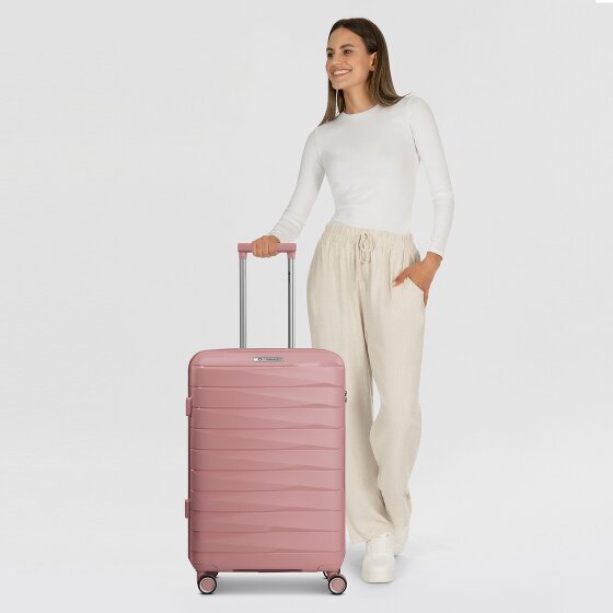 Franky London 4 wielen Trolley M 65 cm met uitbreidingsplooi