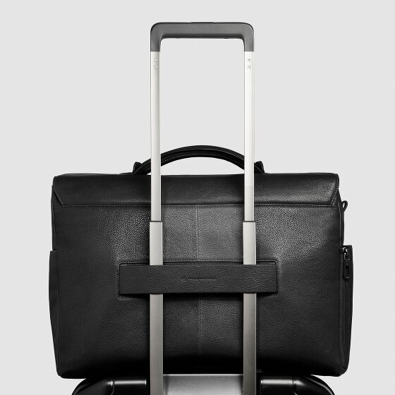 Piquadro Cronus Koffer Leer 31 cm Laptop compartiment